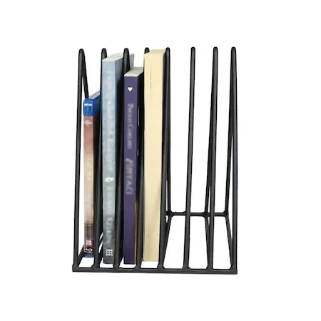 Metal Table Top Book Stand, Newspaper Rack Magazine rack 7 Eye Grid WD-43