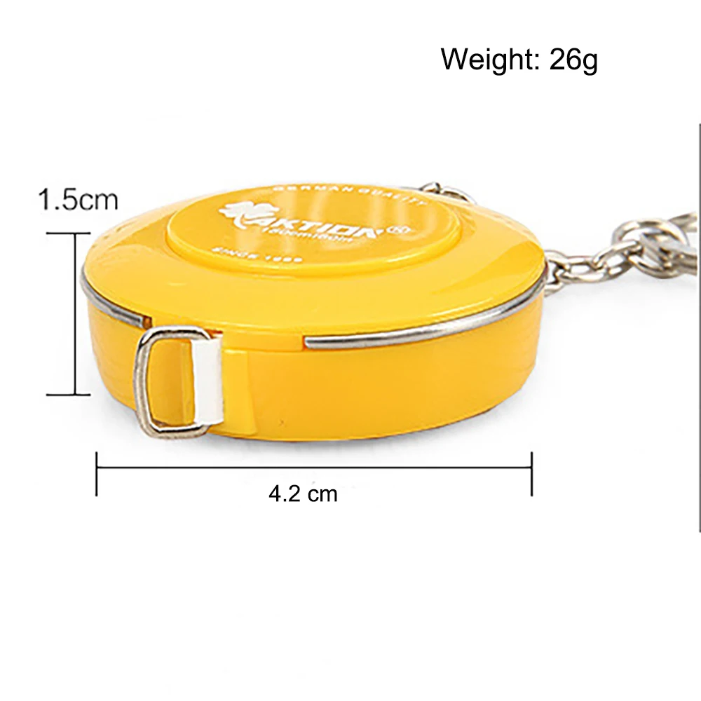 Cute Mini Retractable Portable Ruler Keychains for Women Man Tape Measure Roll Tape Key Ring Sewing Tools Jewelry Key Chains