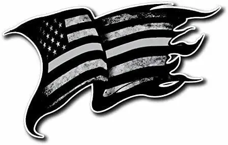 

Thin Grey Line American Flag Heat Transfer Iron on Correctional Officer Patch Stickers for Cars, Motos, Laptops, Industry