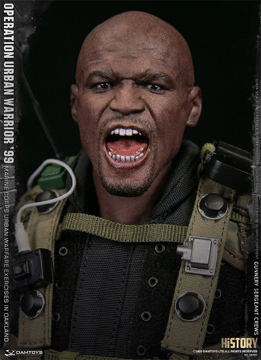 

For Sale DAM 78080 DAMTOYS 1/6th Marine Corps Cruise Head Sculpture Bald Battle Version For Usual 12inch Body Doll Accessories