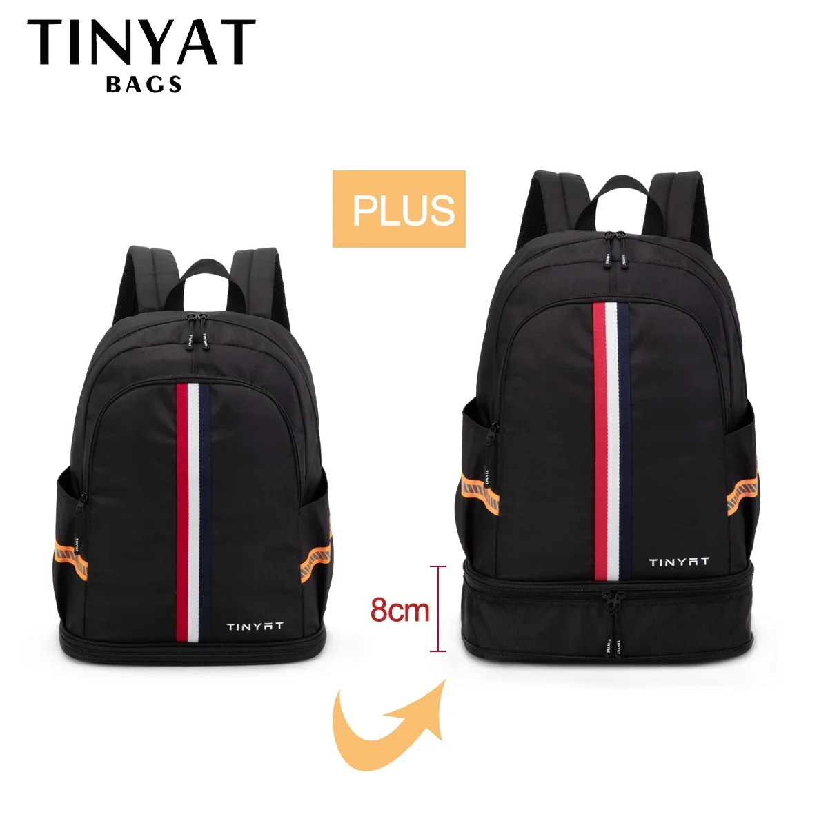 Imagem -04 - Tinyta-mochila Dobrável para Homens e Mulheres Bolsa de Calçados Esportivos Yoga Fitness Bolsa Bolsa de Viagem Escolar