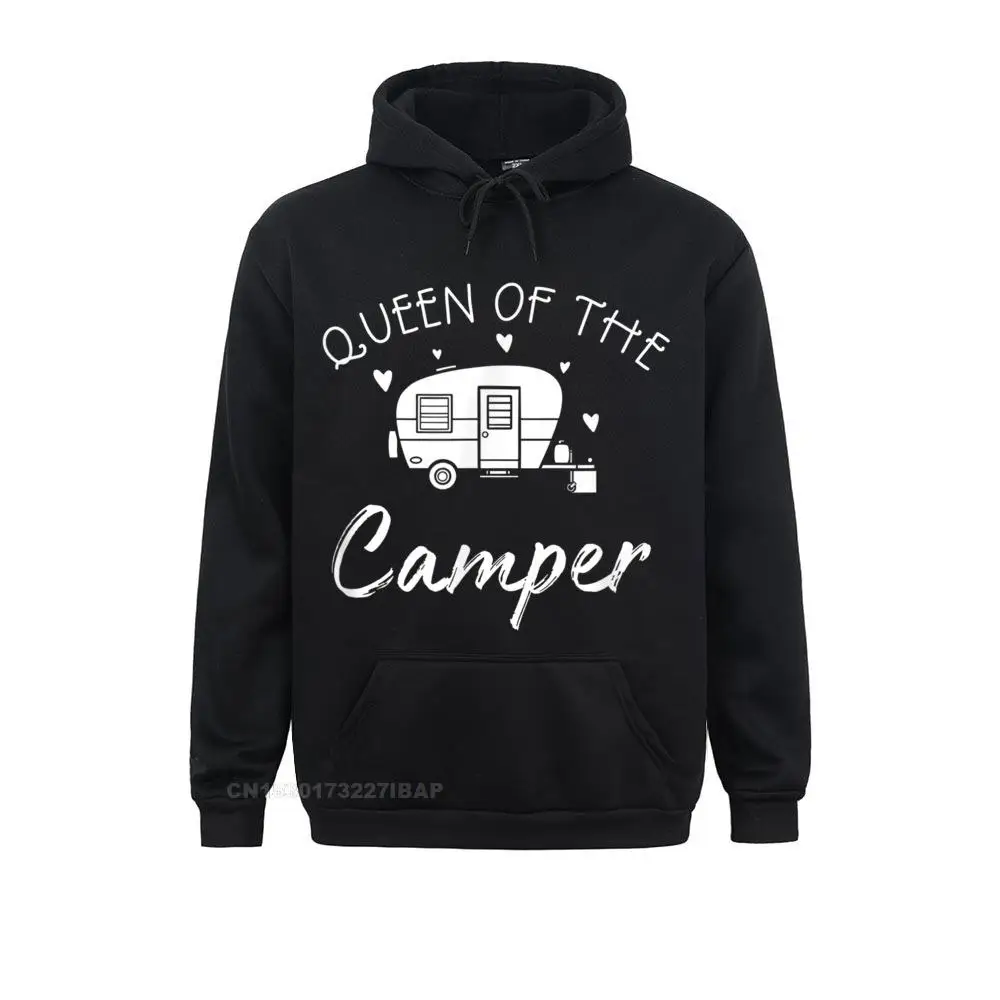 

Queen Of The Camper RV Camper Road Trip Shirt Hoodies NEW YEAR DAY Fashion Manga Long Sleeve Adult Sweatshirts High Street Hoods