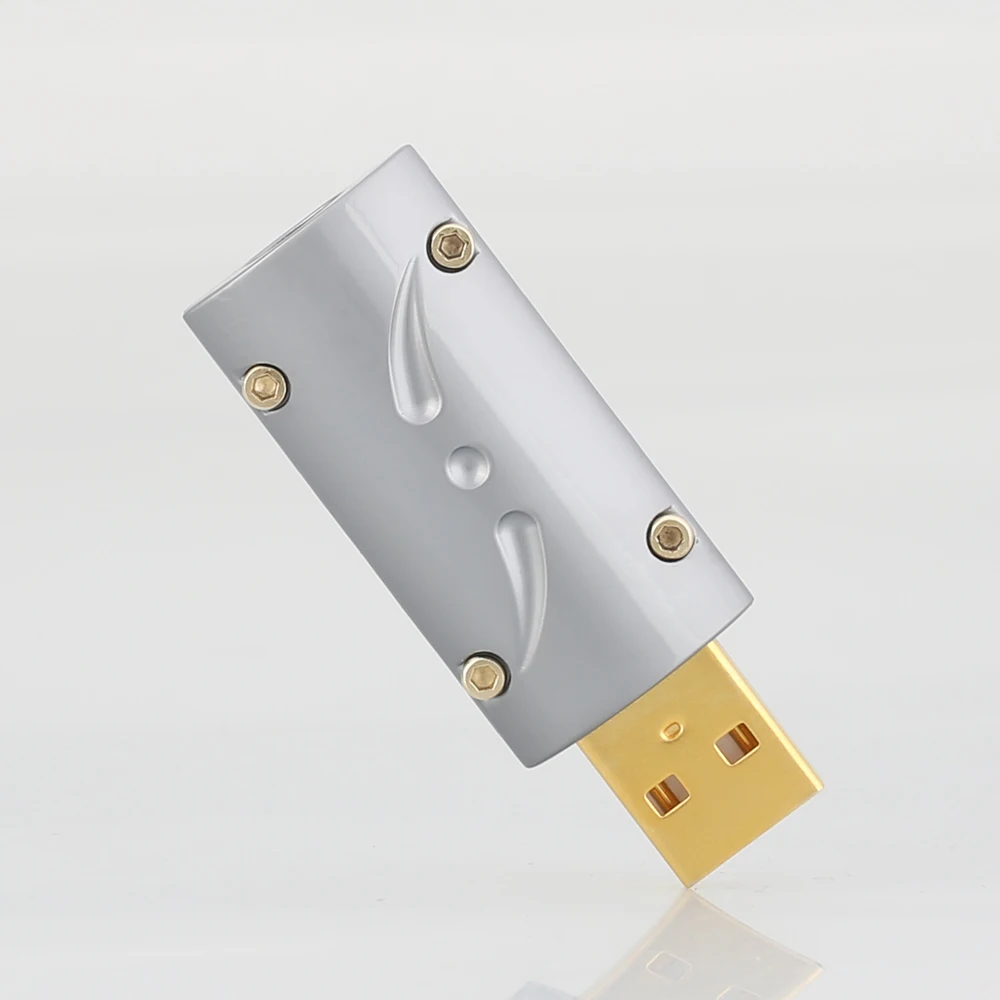 をビボルハイエンド 24 18k ゴールドメッキ USB2.0 プラグ USB 、 USB B コネクタ DIY ハイファイ USB ケーブル