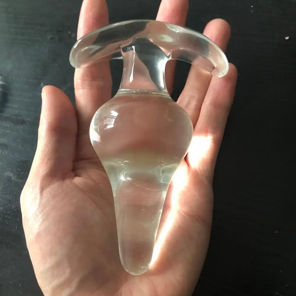 New Anchor Style Glass Anal Plug Prostate Massage Anal Balls Expander Butt Plug Glass Anal Dildo Sex Products For Couples