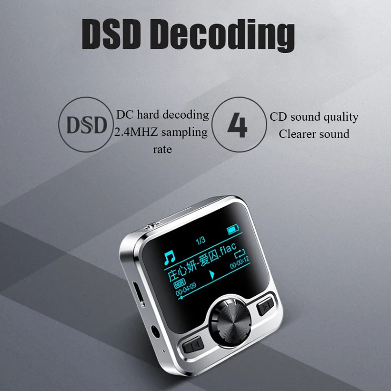 Thể Thao MP3 Người Chơi Không Dây Loa Bluetooth IPX6 Chống Nước Nhạc Nộp Có Thể Tháo Rời Lưng Clip Hỗ Trợ Sách Điện Tử Ghi Âm FM