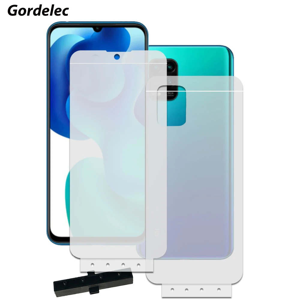 

2PCS Front + Back Film Full Cover Protective Film for Xiaomi Mi Note 10 lite Hydrogel TPU Screen Protector not glass