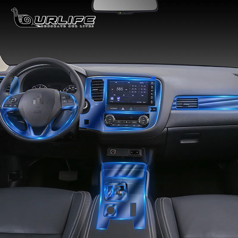 For Outlander 2019 2020 2021 Car Interior Center console Transparent TPU Protective film Anti-scratch Repair film Accessories