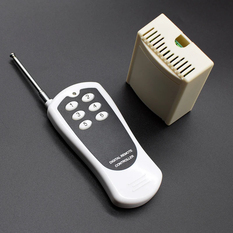6CH Buttons 433MHz Wireless RF Remote Control Transmitter And 16 Channels Receiver Switch Module DC 12V 24V Relay