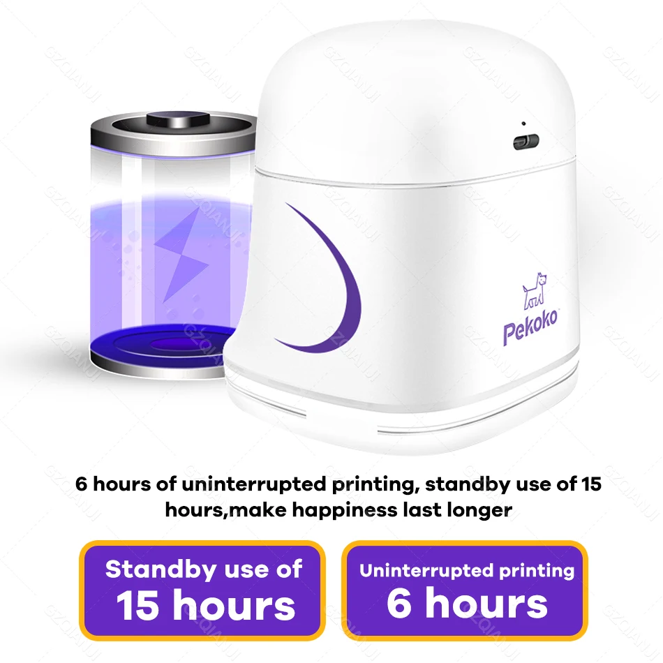 Mini Portable ink Color Printer Handheld Printer Inkjet Printing Machine for All Surfaces DIY Pattern Code Printing Pekoko