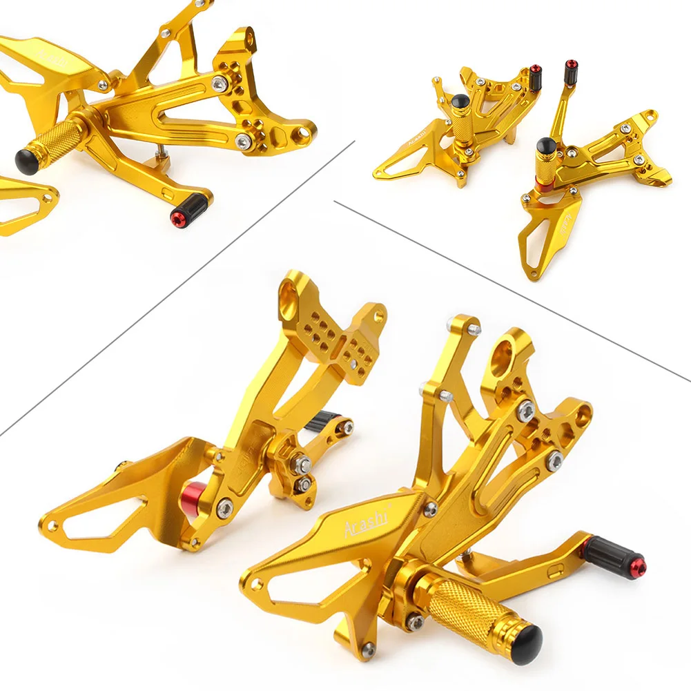 

For Ducati Panigale V4 2018 2019 2020 Rearsets Foot Peg Rear Set Footrest Pedal pads Gold