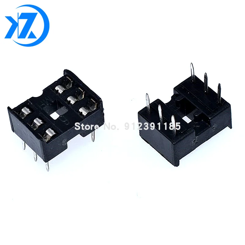 10PCS IC Sockets DIP6 DIP8 DIP14 DIP16 DIP18 DIP20 DIP28 DIP40 pins Connector DIP Socket 6 8 14 16 18 20 24 28 40 pin