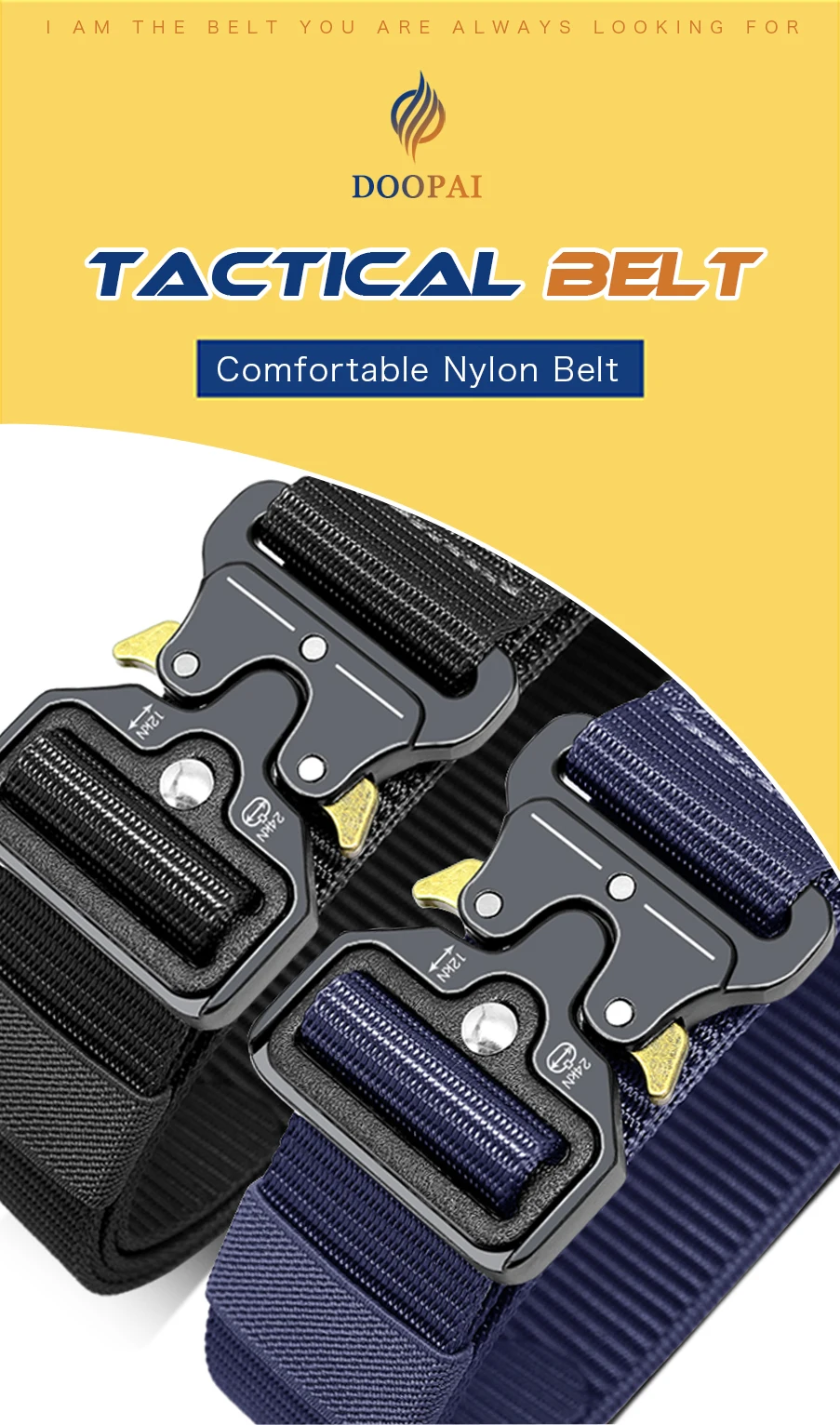 Men\'s Belt Army Outdoor Hunting Compass Tactical Multi Function Combat Survival Marine Corps Canvas For Nylon Male Luxury Belts