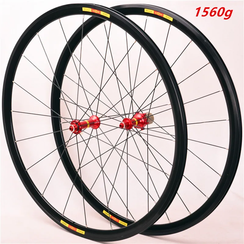 Factory direct 700C ultralight bicycle wheel set 16/21H V brake road bicycle wheel aluminum alloy road wheel