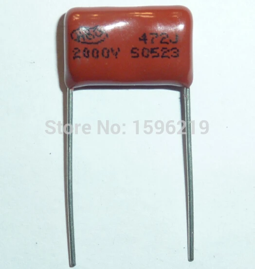 

20pcs CBB capacitor 472 2000V 472J 2KV 4700pF 4.7nF P15 CBB81 Metallized Polypropylene Film Capacitor