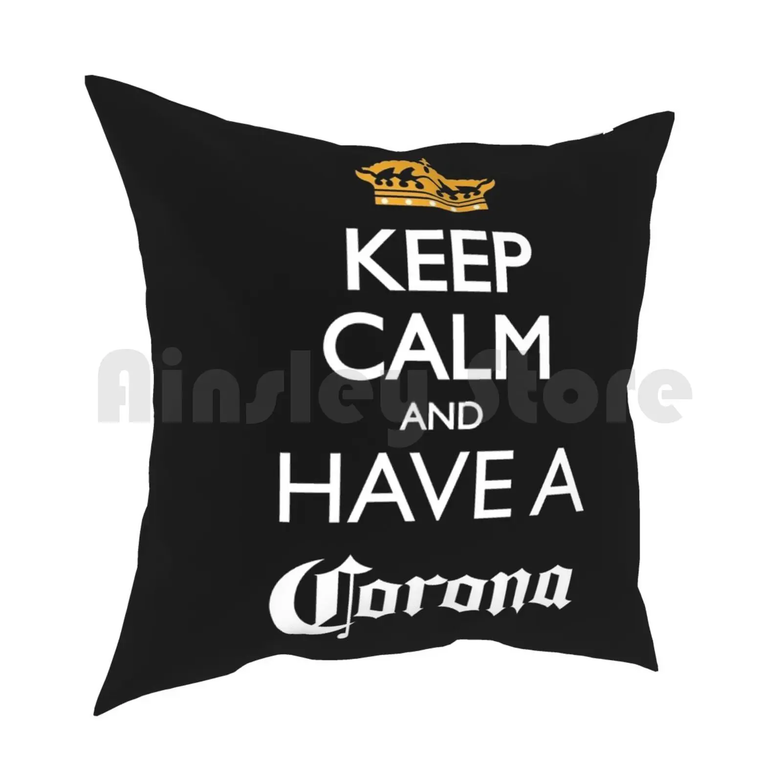 Keep Calm And Have A Beer Pillow Case Printed Home Soft Throw Pillow Keep Calm Have Beer Cerveza Mexicana Mexican Stance