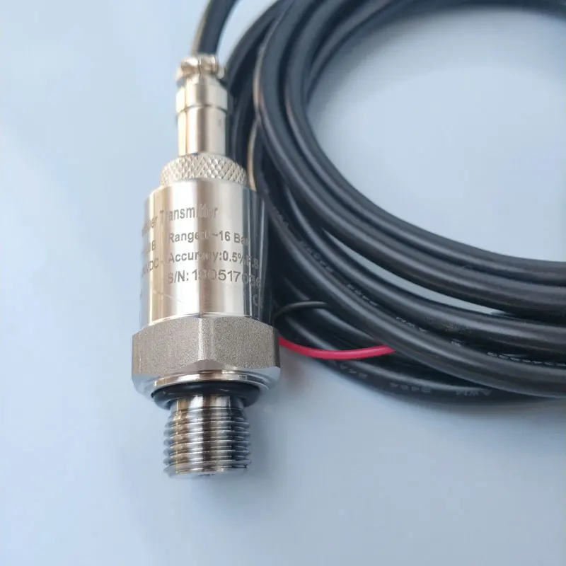 Air Pressure Transmitter G1/4 14 0~1.6Mpa 4-20mA 3M Pressure Sensor For Screw Compressor