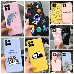 For Realme 8 Case Cover for Realme 8 Pro Coque Funda Original Liquid Silicone Soft TPU Phone Bumper Realme8 5G Pro 6.4