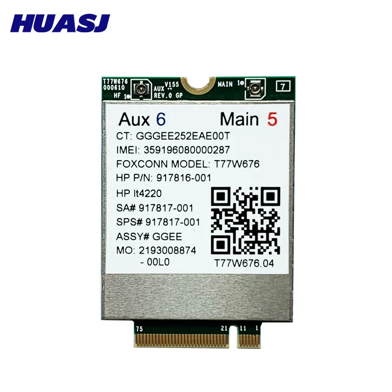 T77W676 lt4220 X12 für SODIAL 4G LTE modem 917817-100 WWAN M.2 450Mbps drahtlose karte für Elite x2 1030 G3 EliteBook X360 1030 G3