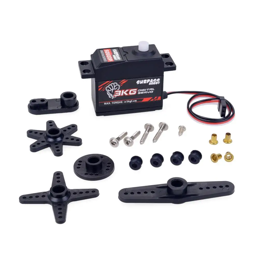 Supere o passatempo s0300p plástico engrenagem 3kg servo digital para 1/12 1/14 rc carro aeronave rc barco robô inteligente