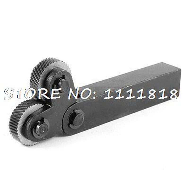 

Diagonal 0.3/0.4/0.5/0.6/0.8/1.0/1.2/1.5/1.6/1.8/2.0/2.5/3mm Pitch 26mm Double Wheels Linear Knurling Tool Lathe Tool Holder Hob