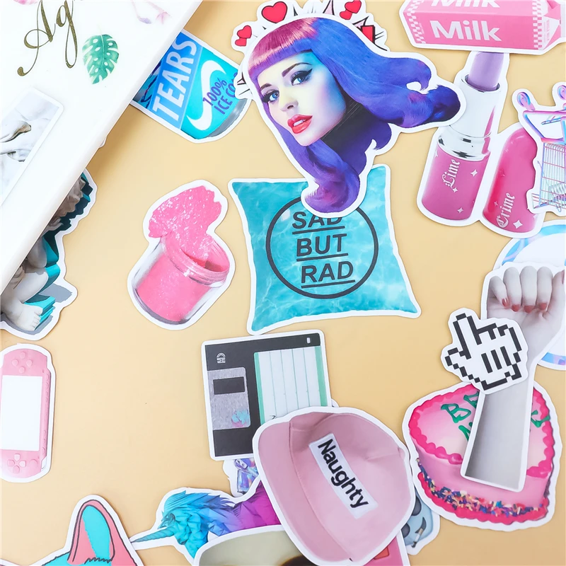 Stickers 37Pcs Leuke Cartoon Stickers Anime Graffiti Punk Waterdichte Sticker Laptop Motorfiets Bagage Snowboard Auto Sticker