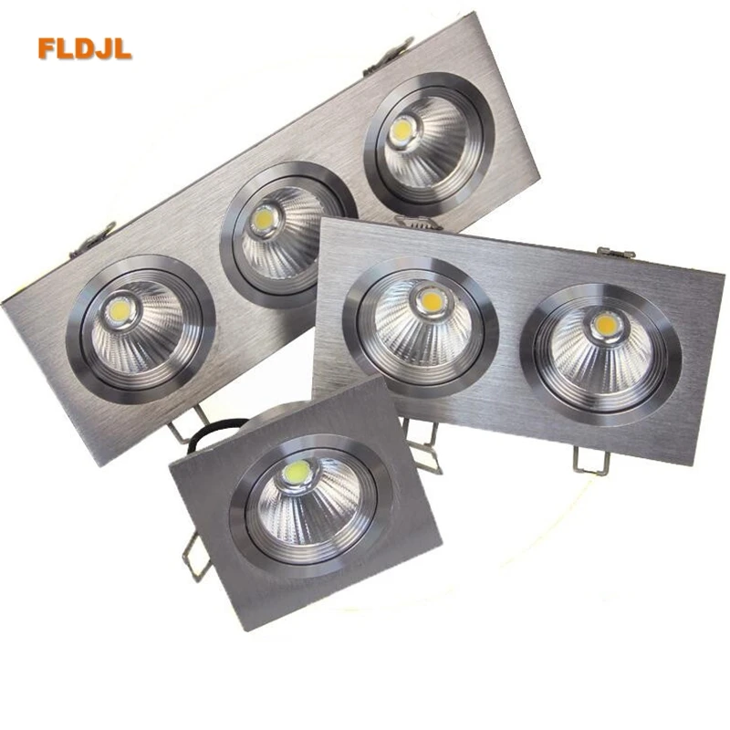 

Super Bright LED Recessed Ceiling Lamp Square Downlight COB 7W 9W 12W 24W 36W LED Spot light decoration led light AC 110V 220V