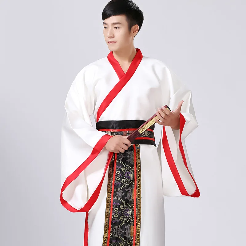 Catazer Adult Man Chinese Spring Festival Performance Gown Embroidery Loose Style Male Tang Suit Hanfu  Kung Fu Uniform