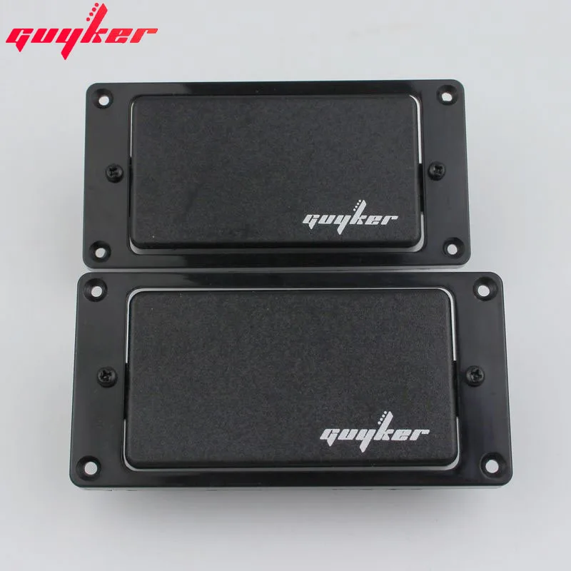 GUYKER Closed Black Guitar Pickup Humbucker Active Pickup Set(Equipped with Potentiometer and American Output Guitar Jack)