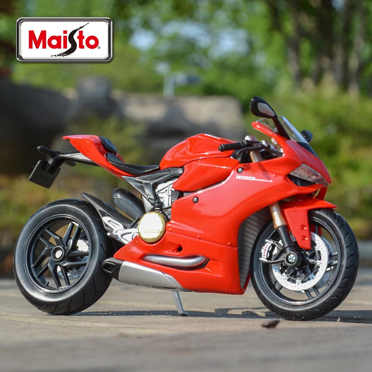 Maisto caminhões originais 1199 panigali, caminhões colecionáveis + brinquedos modelo de motocicleta, 1:12