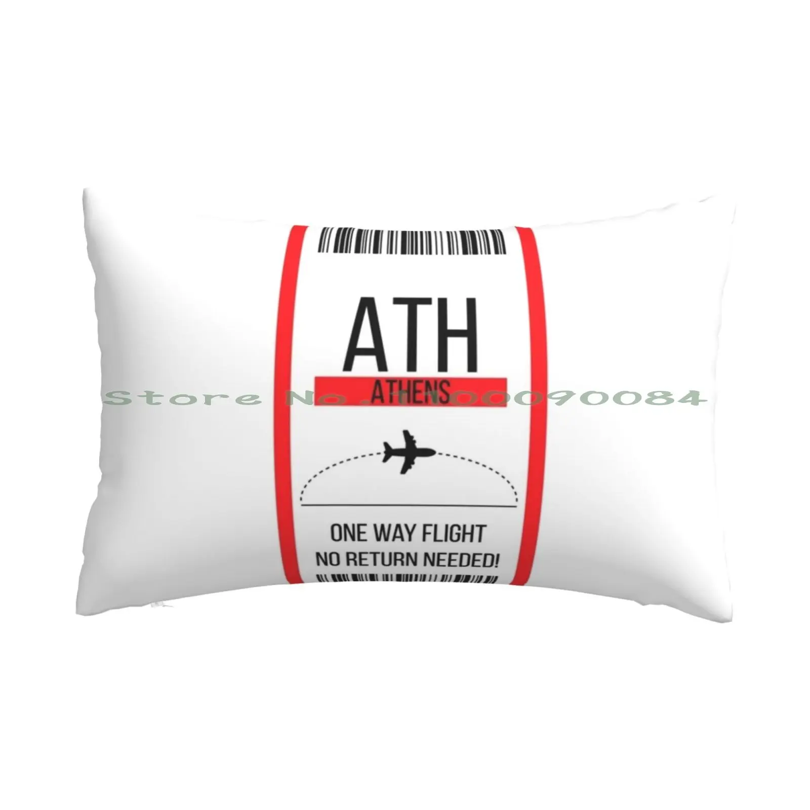 One Way Ticket To Athens! Pillow Case 20x30 50*75 Sofa Bedroom Crypto Walk Ethereum Litecoin Bitcoin Cash Logo Long Rectangle