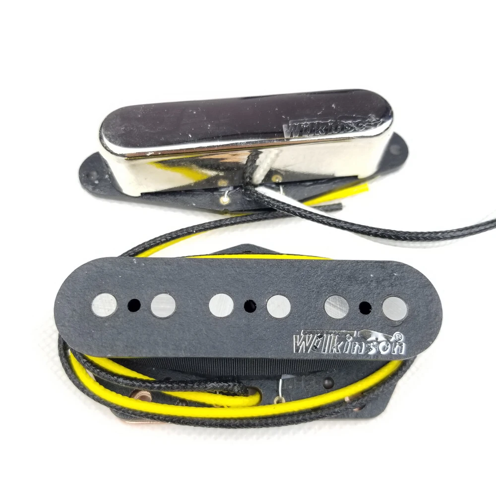 TL Wilkinson WVT Alnico5 TL Pickups Neck and Bridge TL Eleciric Guitar Pickups Chrome Silver Made In Korea