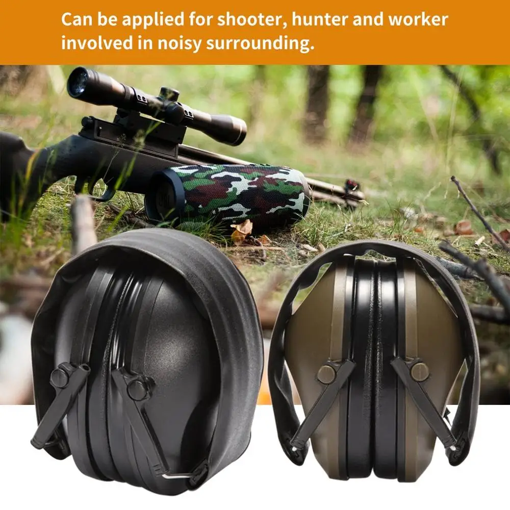 New TAC 6S Anti-Noise Audio Tactical Shooting Headphone Soft Padded Electronic Earmuff for Sport Hunting Outdoor Sports