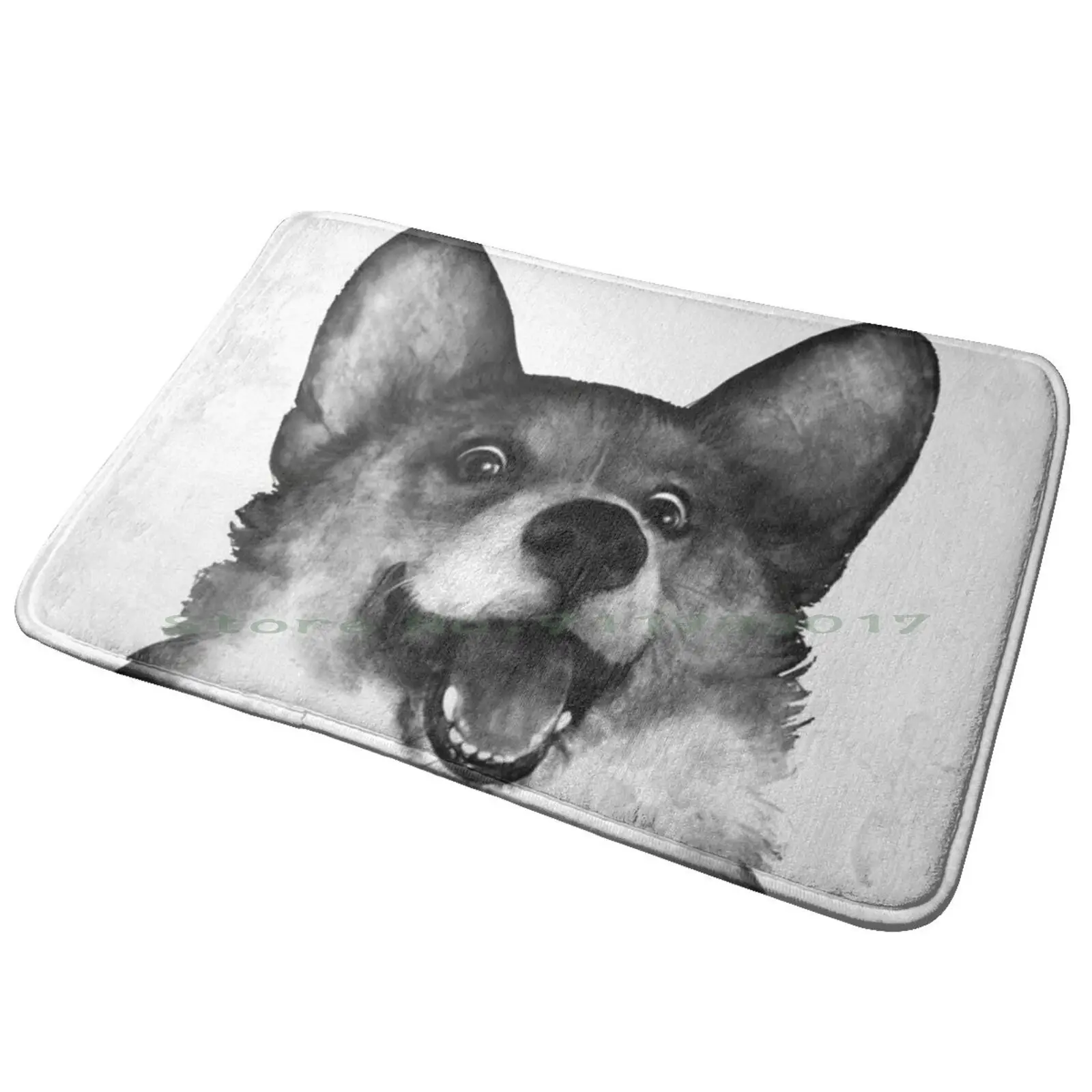 Corgi! | Perfect Gift Entrance Door Mat Bath Mat Rug Münster Munster Nordrhine Westfalia Germany Germans Deutschland City