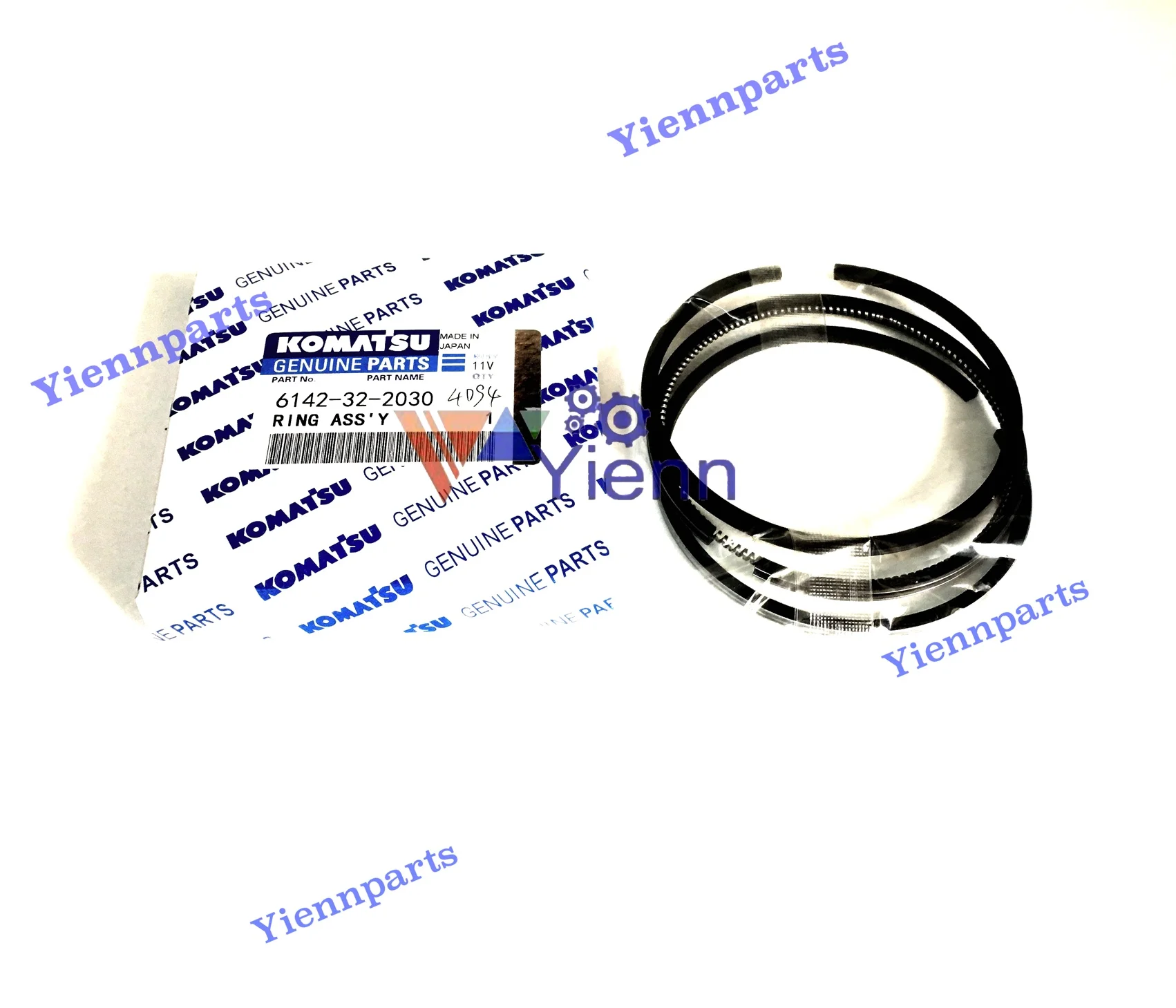 For KOMATSU 4D94 Piston Ring Set 60-1 60L-1 60L-2 60N-1 60U-1 60U-2 PC60 PW60-1 Loader Mini Excavator Diesel Engine repair parts