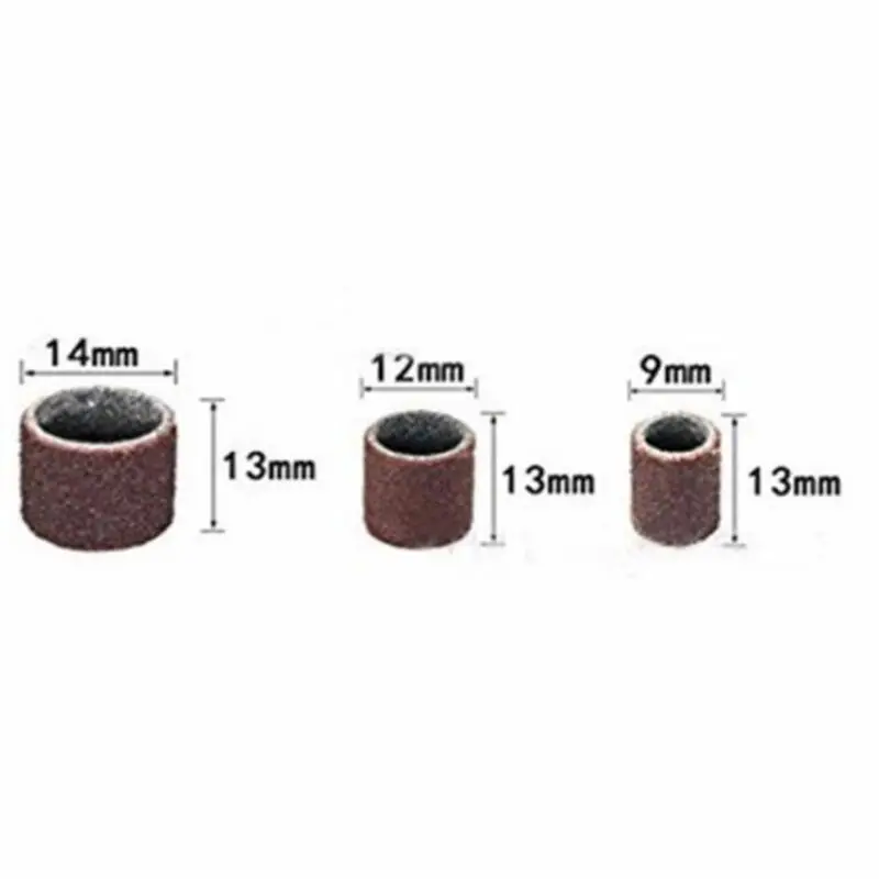 132Pcs 1/2 "3/8" Gemengde Drum Doorn & Schuren Drum Mouwen Voor Rotary Tool Worden