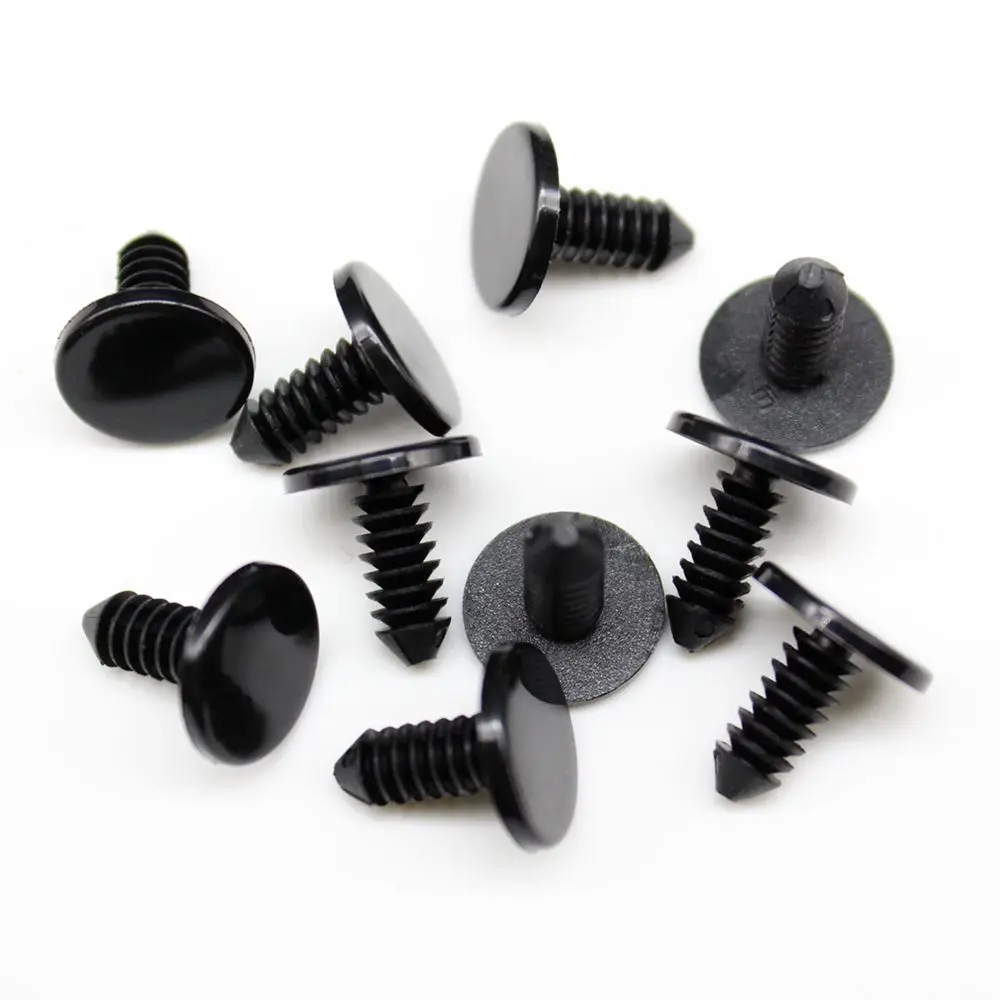 

10 Pcs Nylon Push Type Retainers For Weatherstrip & Trim Fit 1/8 Hole For GM 8731909