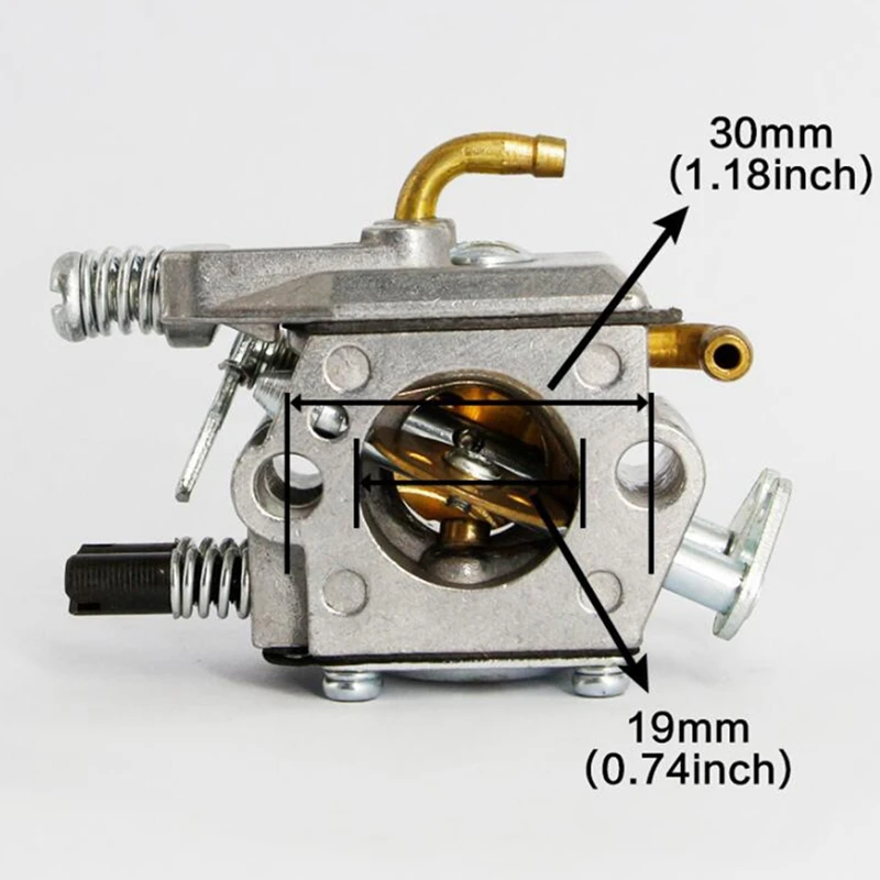 Carburetor Fit for MP16 MP16-7 52Cc Chainsaw Carb 2 Stroke Engine 4500 5200 5800 Chainsaw Lawn Mower Garden Tools Tube