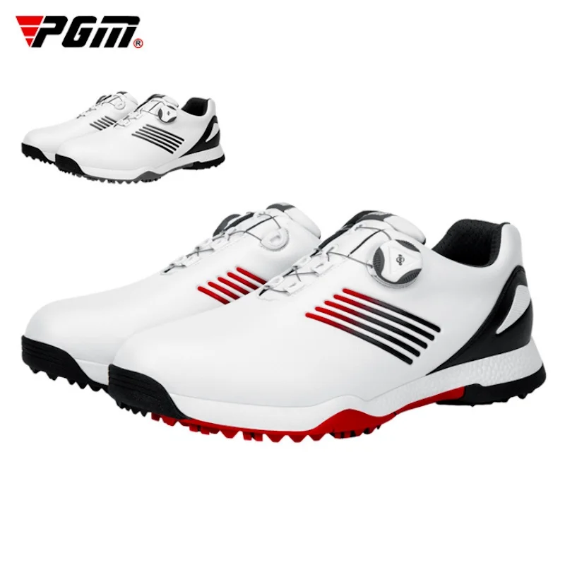 pgm-golf-sports-men's-shoes-waterproof-fashion-casual-sneakers-quick-lacing-breathable-non-slip-xz152-wholesale