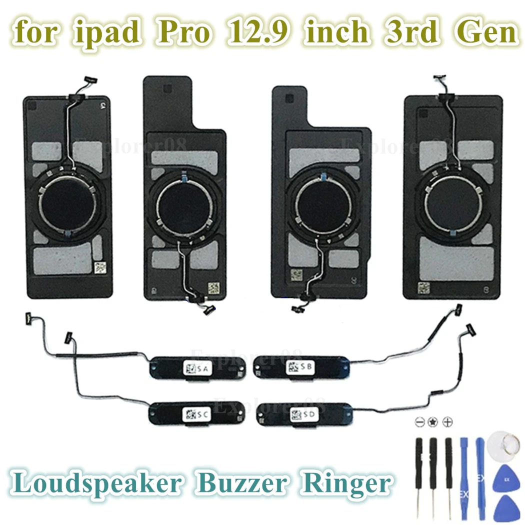 

1Pcs for Ipad Pro 12.9 Inch 2018 3rd Gen Big Loud Speaker Buzzer Ringer Loudspeaker Flex Cable Replacement Parts