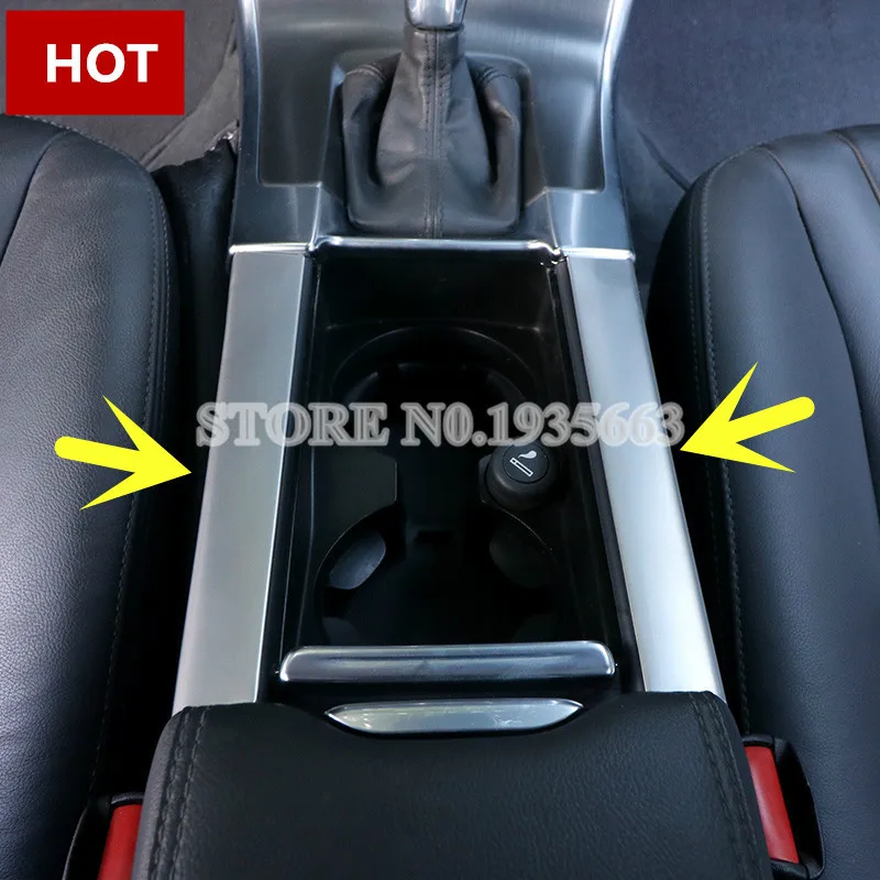 

For VOLVO V60 Inner Console Armrest Water Cup Holder Frame Trim Cover 2012-2017 2pcs Car Accessories Interior Car Decor Car Trim