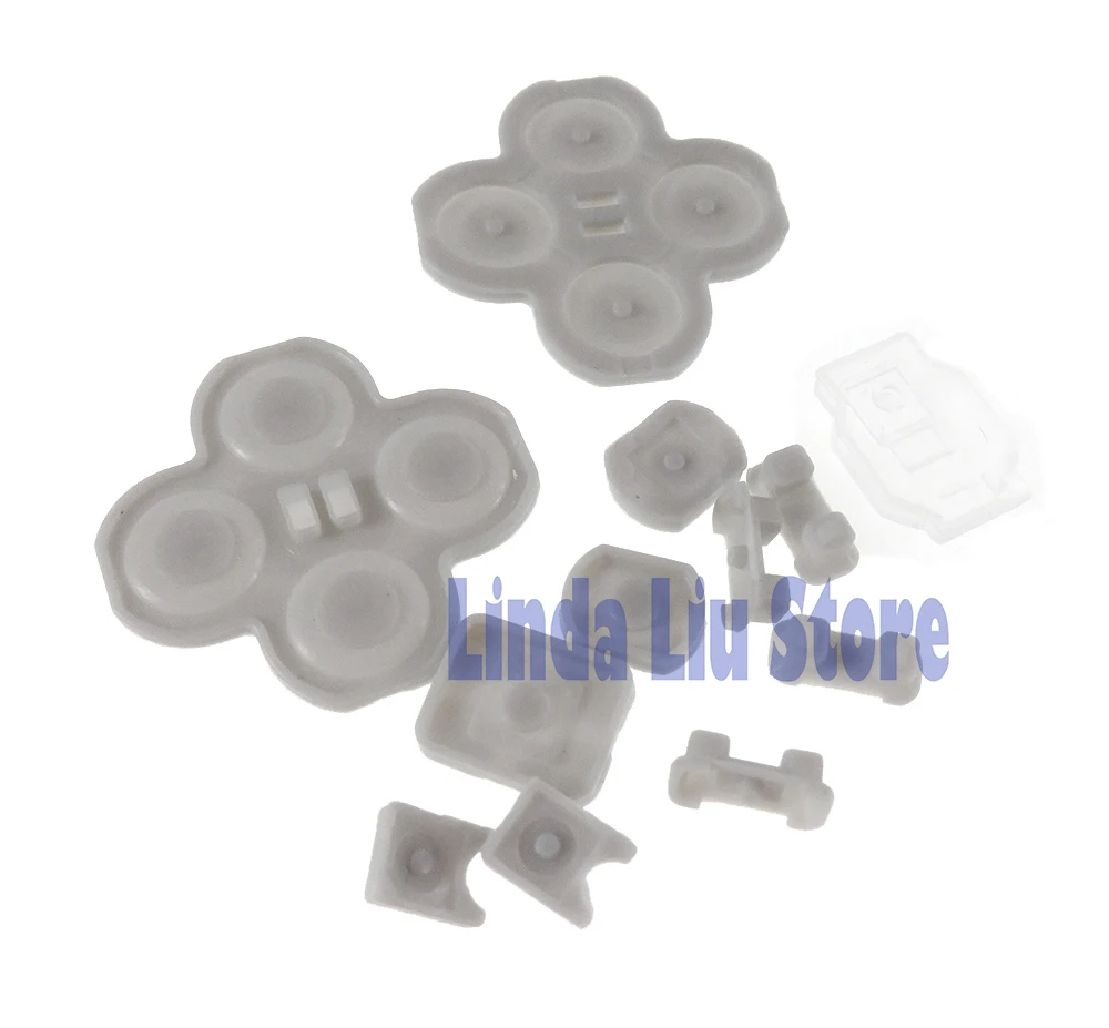 1 세트 전도성 고무 D 패드 교체 버튼 NS 스위치 용 풀 세트 왼쪽 오른쪽 고무 패드 수리 부품