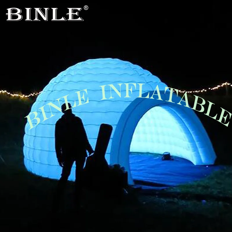 Custom marquee Igloo Inflatable dome Tent with LED,inflatable camping tent,inflatable party tents for sale