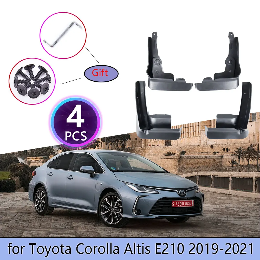 Mudguards For Toyota Corolla Altis E210 Sedan Saloon 2019 2020 2021 Cladding Splash Mud Flaps Mud guards Mudflap Car Accessories