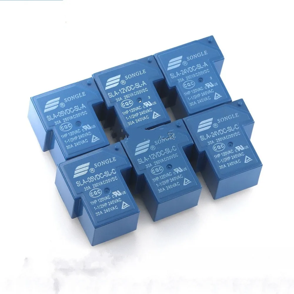 10pcs Power relays SLA-12VDC-SL-A 12V 30A 5PIN T90 a group of normally open new and original