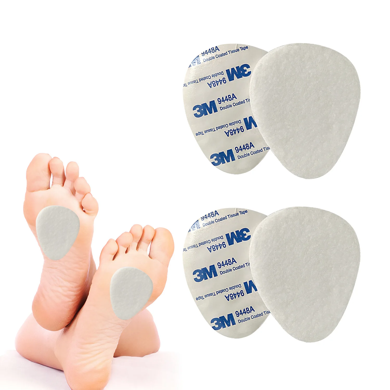 Forefoot Metatarsal Support Thickening Half Size Cotton Pad High Heel Insole Summer Forefoot Pad Half Pad Anti-Slip Anti-Pain