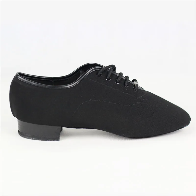 Zapatos de baile estándar BD 317H para hombre, lona, suela estrecha y recta, tacón mejorado, para baile de salón, zapatos de baile modernos