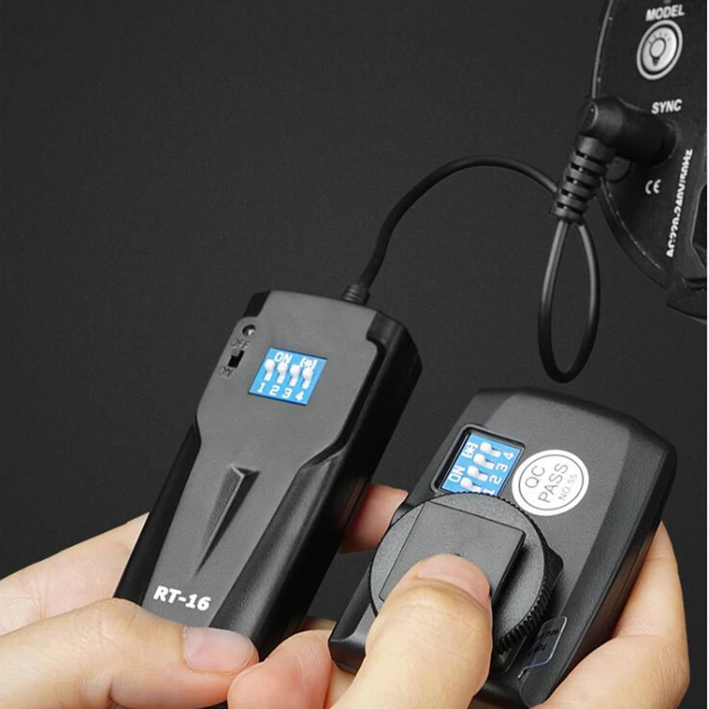 Godox RT-16 16 Channel Wireless Studio Strobe Remote Controller Flash Trigger Receiver For Canon Nikon Olympus Pentax Camera