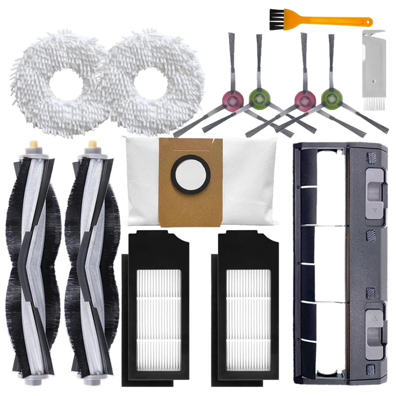 Ecovacs deebot用の交換用フィルターバッグ,真空ロボット用のスペアパーツ,メインブラシ,Conecovacs deebot x1