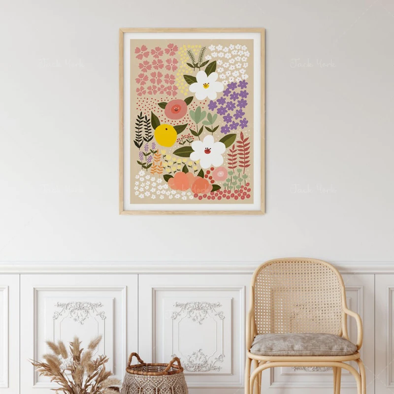 Floral art print, Botanical wall art, Flower print, Flower market print, Valentine day décor, Valentine day gift, Gift for him