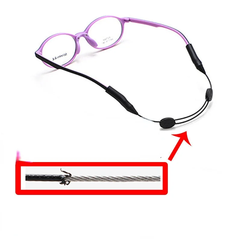 Sports Eyewear Rope Telescopic Adjustable Eyewear Rope Belt Buckle Running and Swimming Fixed Anti-slip Rope Prevent Falling